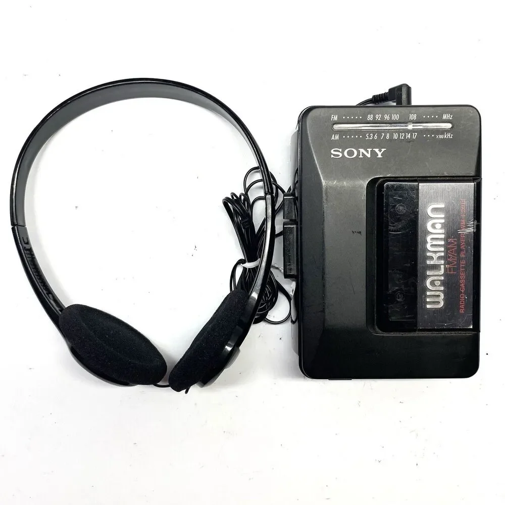 Sony Walkman WM-F2015 FM/AM Cassette Player New Drive Belts Working Condition
